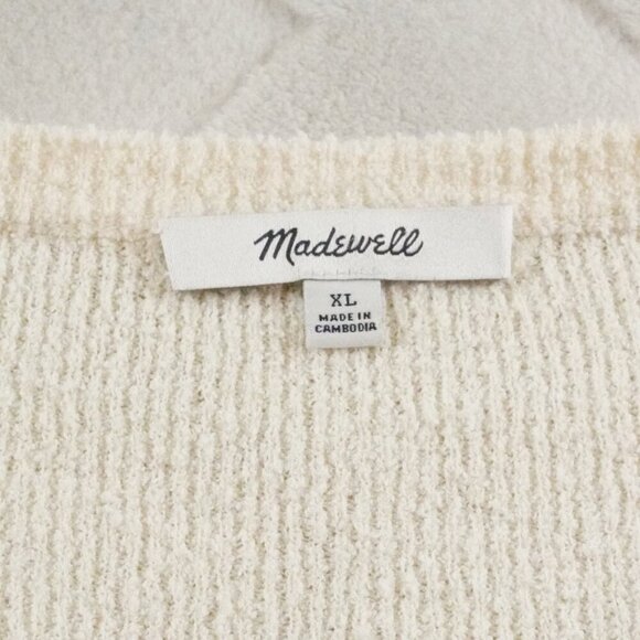 Madewell Cream Sweater with Rainbow Stripes - Picture 4 of 10